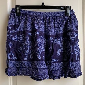 Elephant Patterned shorts